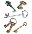 Old keys Old keys vector image