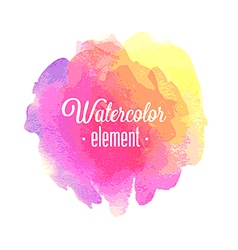 Watercolor element vector image