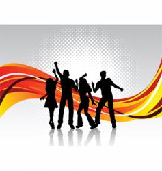 People dancing vector image