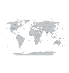 Political world map vector image