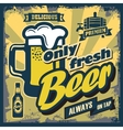 Vintage beer sign vector image