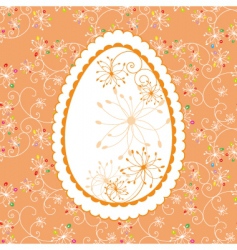 Easter holiday greeting card vector image