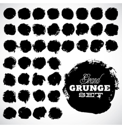 Abstract grunge ink draw shapes vector image