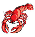 Boiled cancer vector image