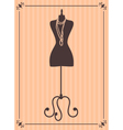 Vintage mannequin vector image