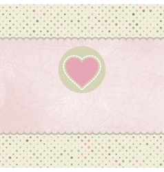 Valentines Heart Card vector image