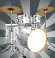 Drum set vector image