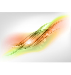 Abstract green and orange vector image