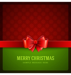 Merry Christmas card ornament decoration vector image