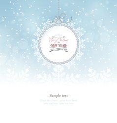 Winter Christmas Background vector image