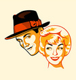 Flirting couple vector image