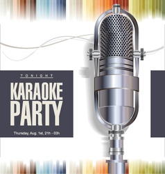 Karaoke background vector image
