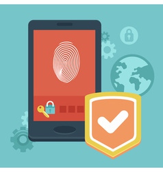 Phone security Phone security vector image