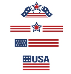 USA set vector image