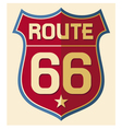 Historic Route US 66 Sign vector image