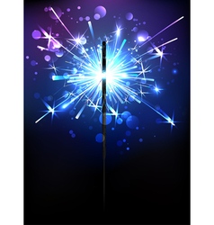 Blue Sparkler vector image