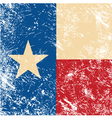 Texas retro flag vector image