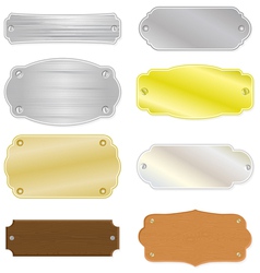 House or trophy nameplates vector image