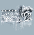 Under ground vector image