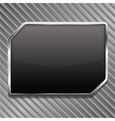 Black Metallic Frame vector image