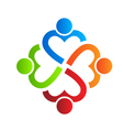 Team heart 4 Logo Design element Team heart 4 Logo Design element vector image