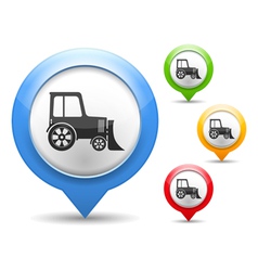 Tractor Icon vector image