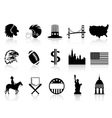 American symbol icons vector image