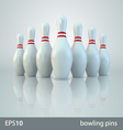 Vector bowling pins vector image