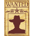 Wanted poster vector image