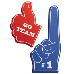 Foam Fingers vector image