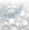 Mirror ball party background vector image