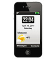 Touchscreen smartphone Touchscreen smartphone vector image