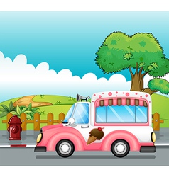 An icecream truck vector image
