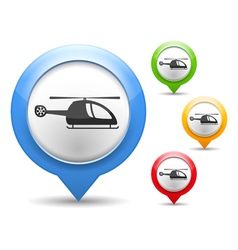 Helicopter Icon vector image
