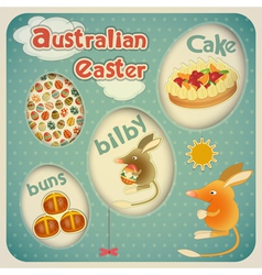 Easter Australian Card vector image