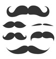 Set of cute mustache Set of cute mustache vector image