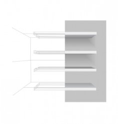 Vector shelves vector image