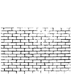 Brick wall of negative space vector image