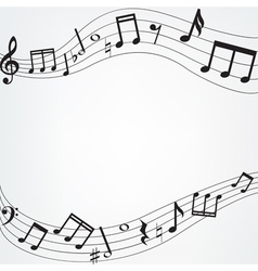 Music notes vector image