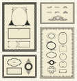 Frames borders vector image