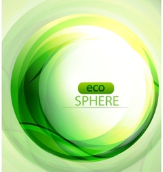 Eco-friendly sphere background vector image