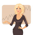 Present woman vector image
