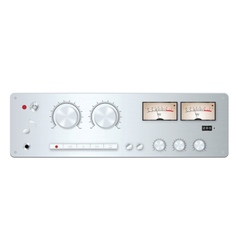 Analog audio device panel vector image