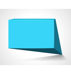 Abstract geometric speech bubble vector image