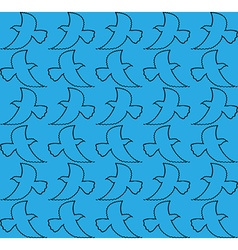 The pattern of flying birds The pattern of flying birds vector image