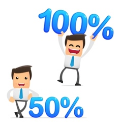 Cartoon manager vector image