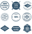 Set of Premium Quality Badges and Labels Design vector image