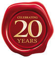Celebrating 20 years vector image
