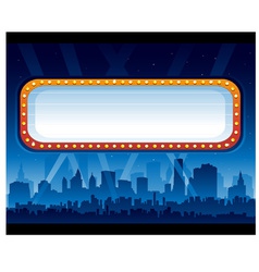 Downtown party city vector image