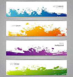 Splash banners vector image